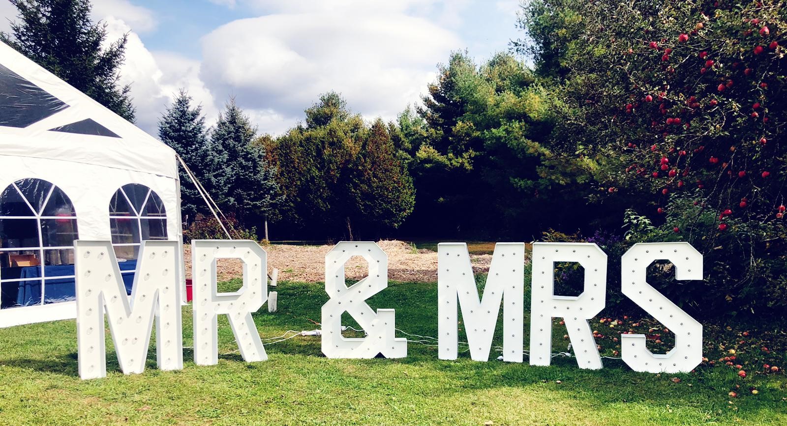 Wedding St. Catharines Marquee Block Letters Company